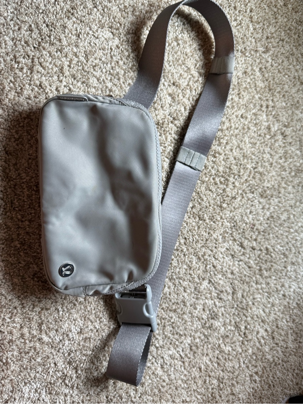 lululemon athletica Light Gray Sling Belt Bag